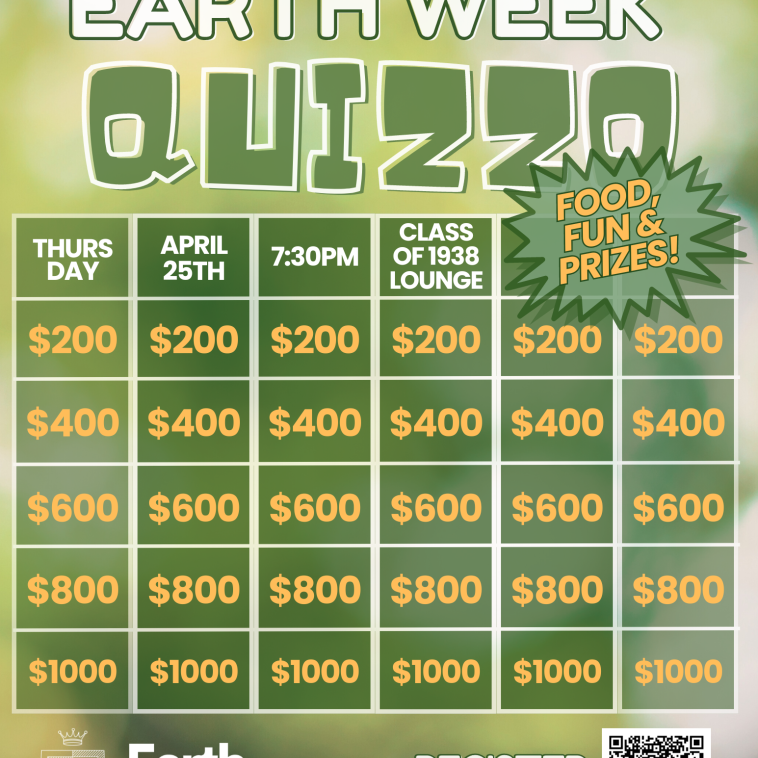 Earth Week Quizzo